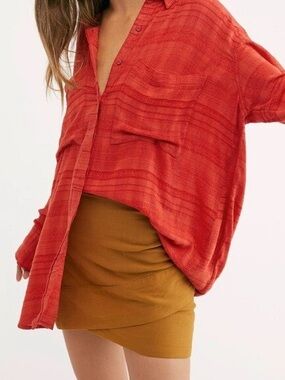 Free People That's A Wrap Mini Skirt
